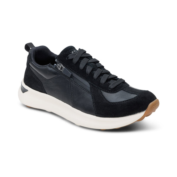 Elise Arch Support Sneaker - Black – aetrex