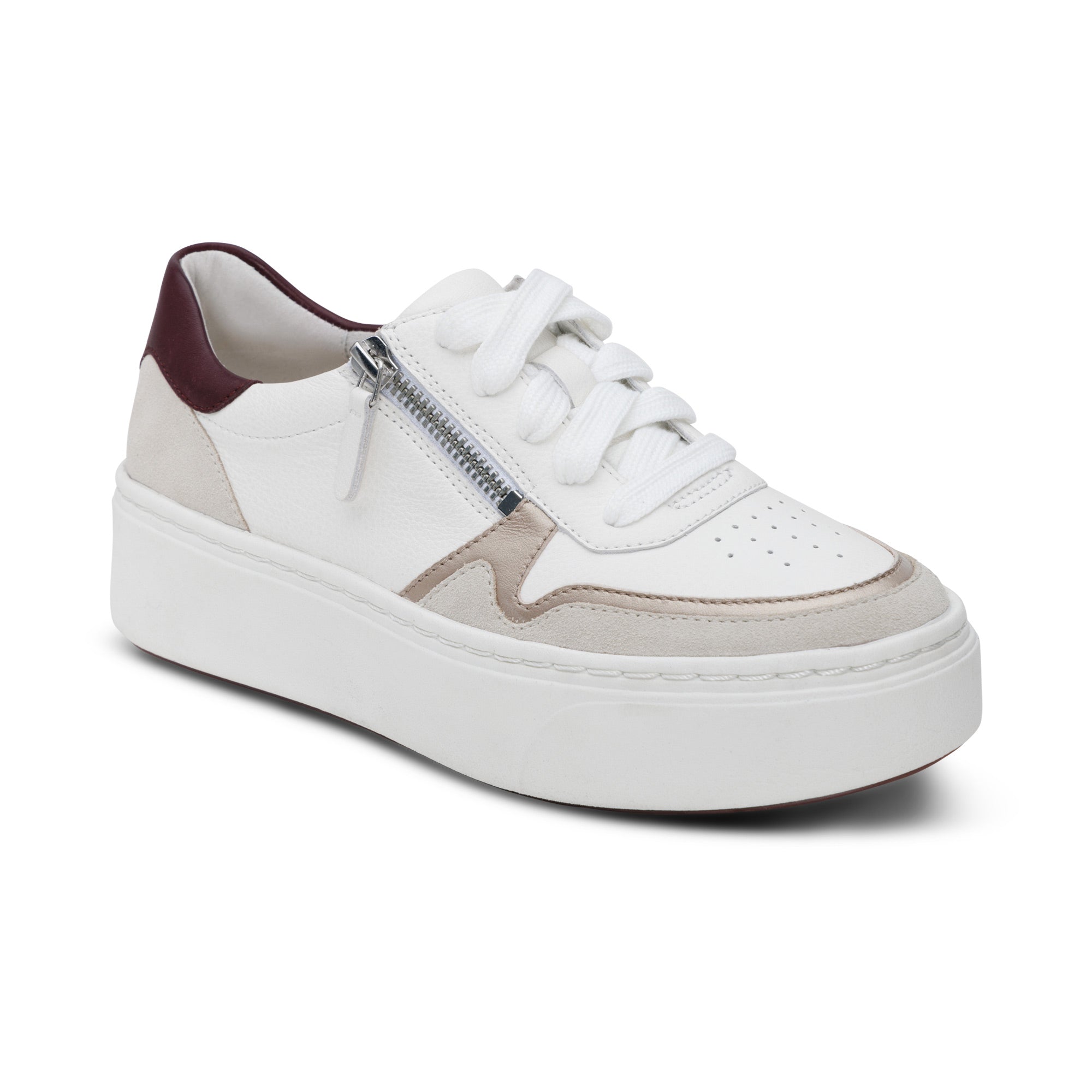 Leigh Arch Support Platform Sneaker #color_white
