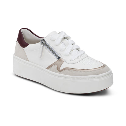 Leigh Arch Support Platform Sneaker #color_white