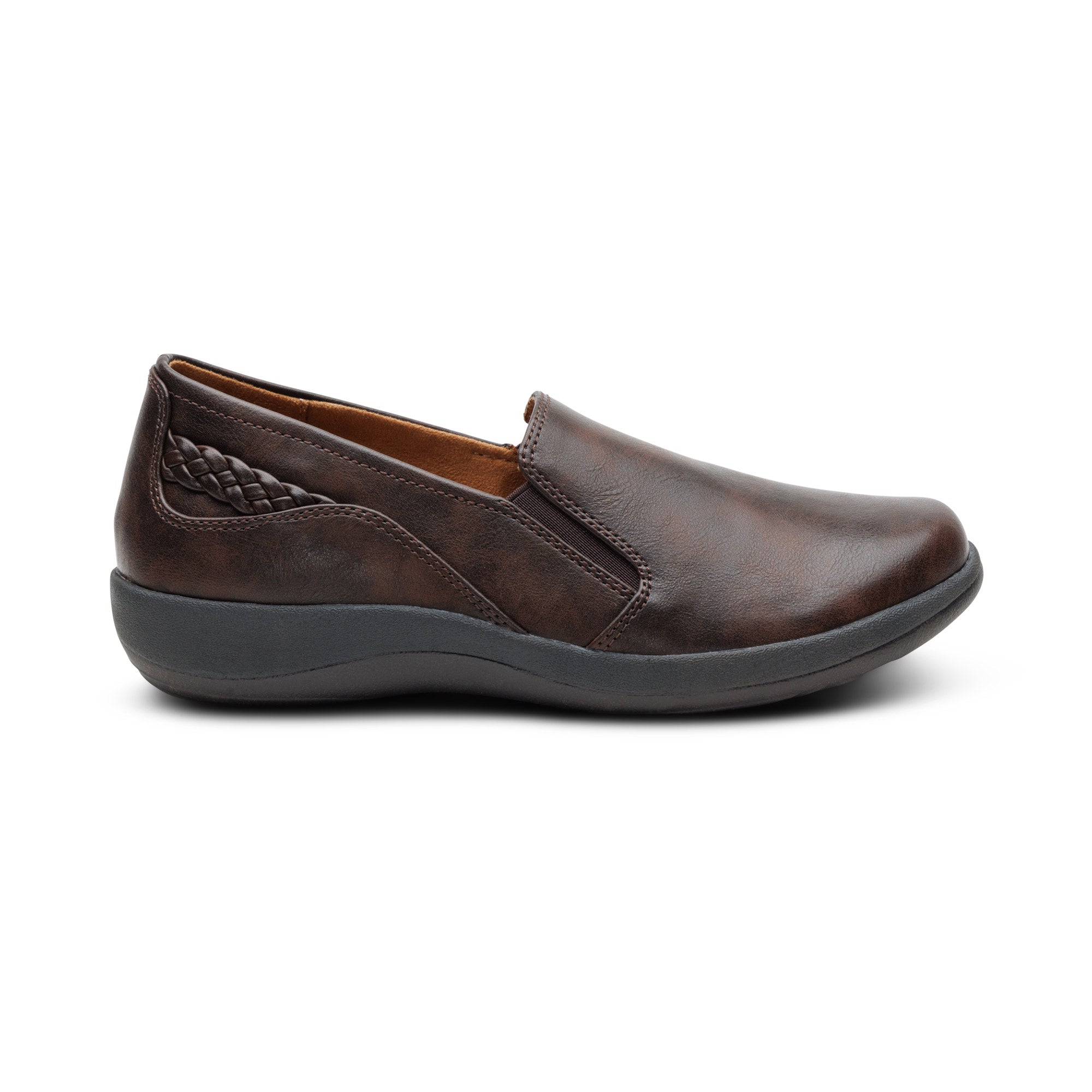 Alice Arch Support Slip-On - Dark Brown – aetrex