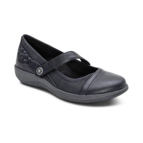 Aetrex Della Women's Mary Jane with Arch Support – Orthopedic Shoe for Plantar Fasciitis