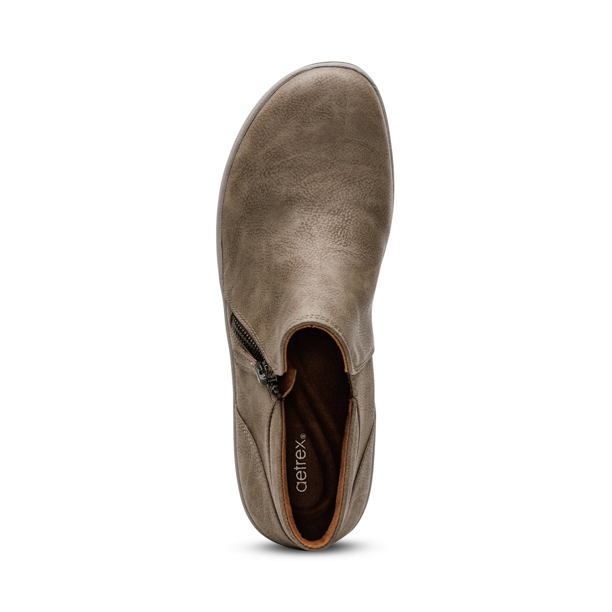 Bridget Ankle Boot Top Angle #color_taupe