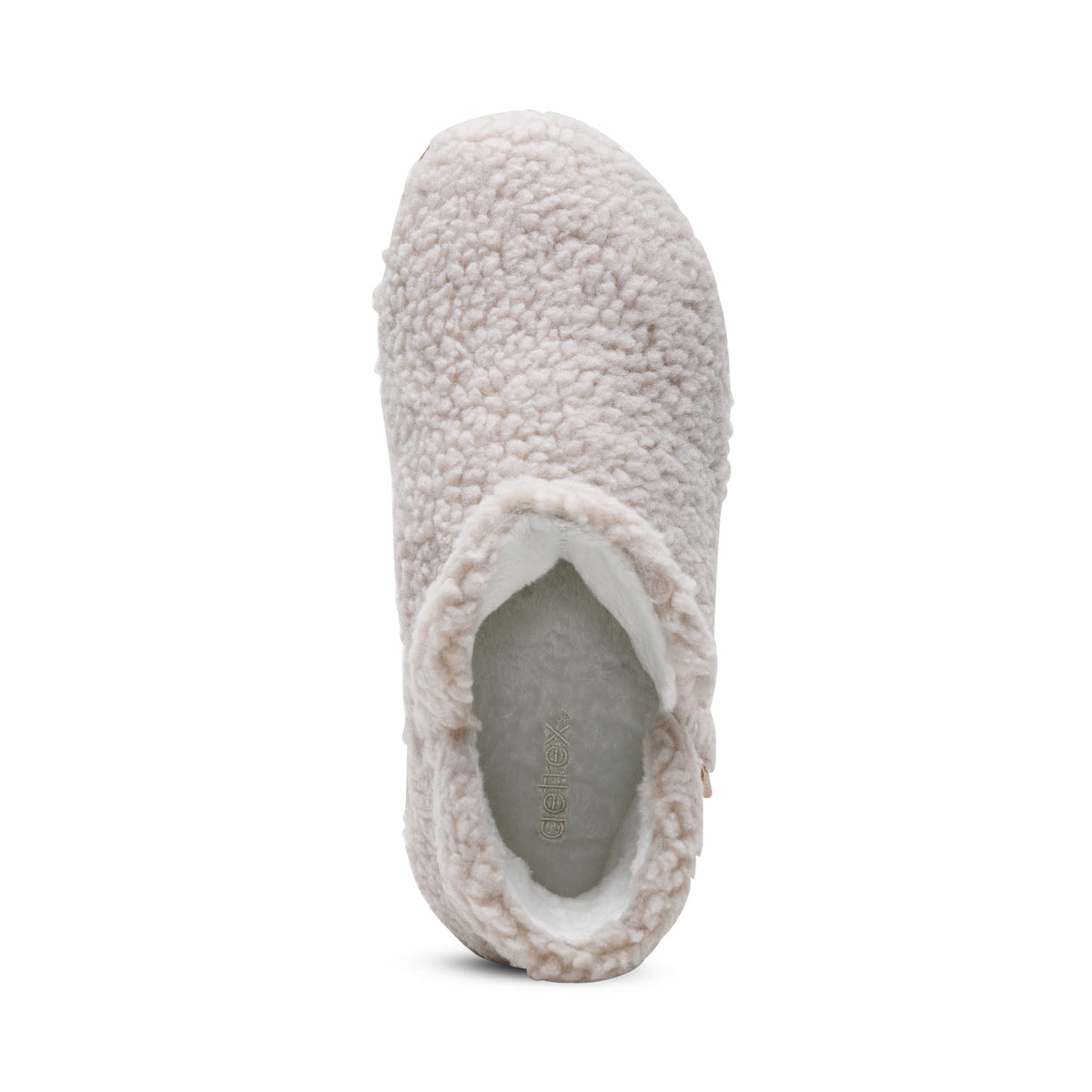 Malina Arch Support Slipper Top Angle #color_tan