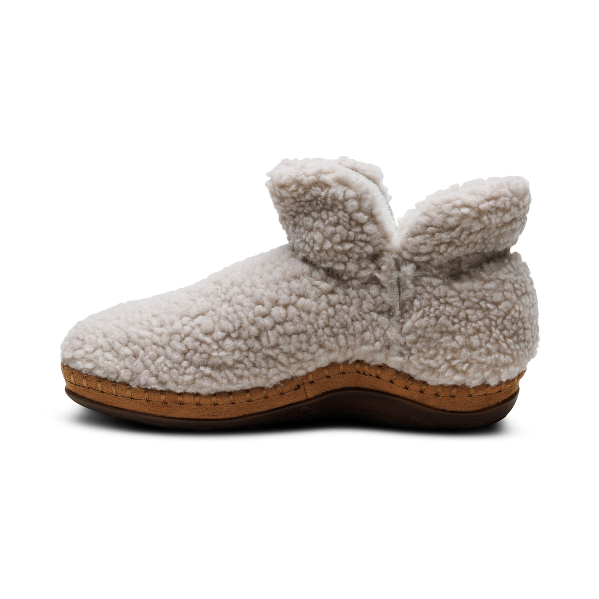 Malina Arch Support Slipper Left Angle #color_tan
