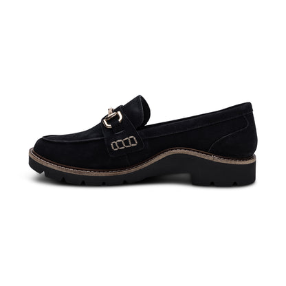 Collette Loafer #color_black suede