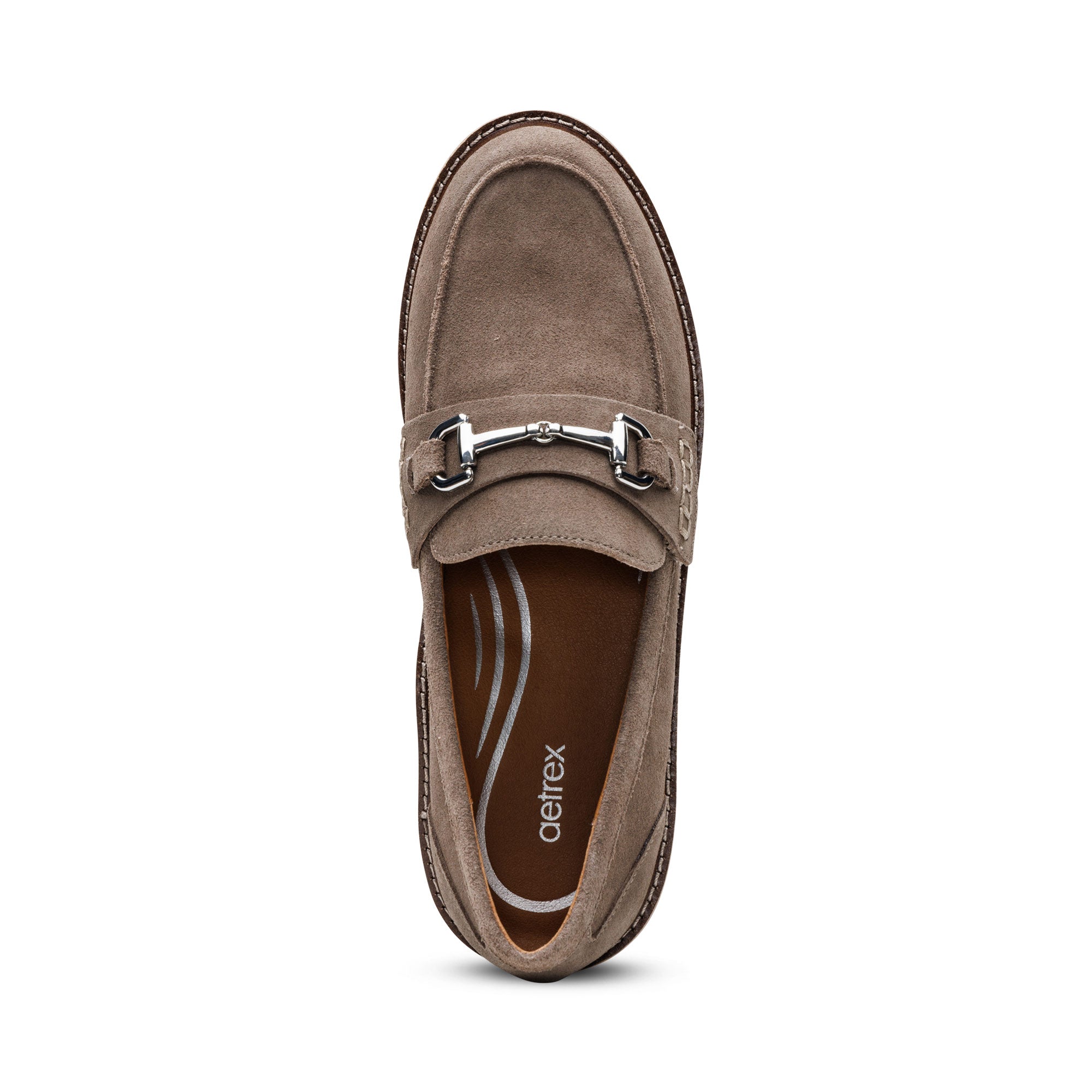 Collette Loafer #color_taupe suede