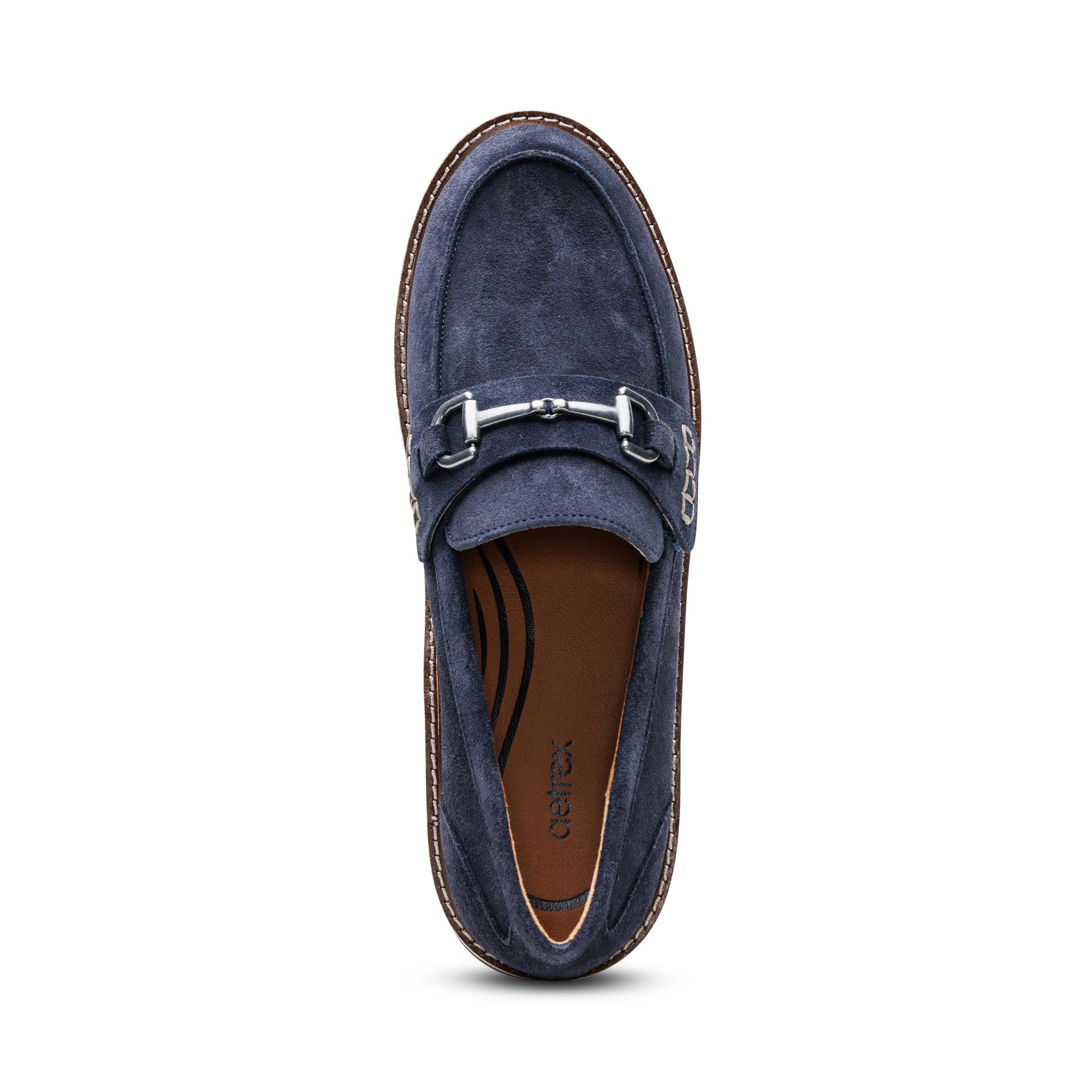 Collette Loafer #color_navy suede