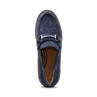 Collette Loafer #color_navy suede