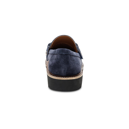 Collette Loafer #color_navy suede