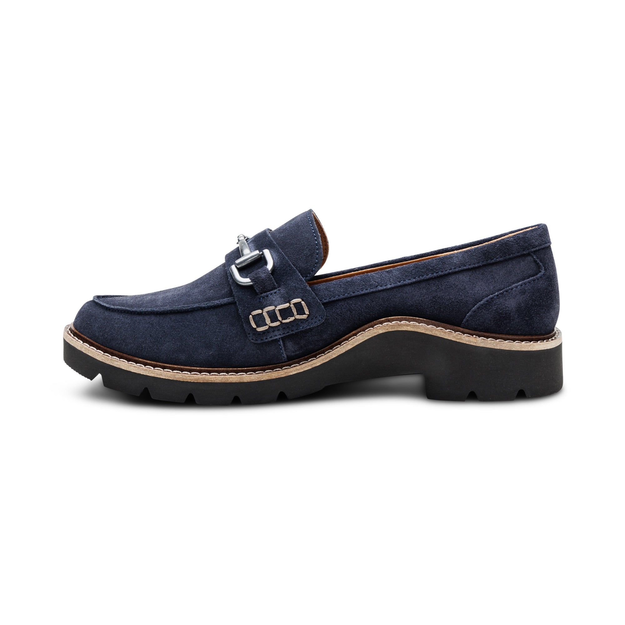 Collette Loafer #color_navy suede