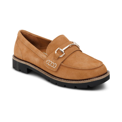 Collette Loafer #color_tan suede