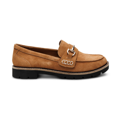 Collette Loafer #color_tan suede