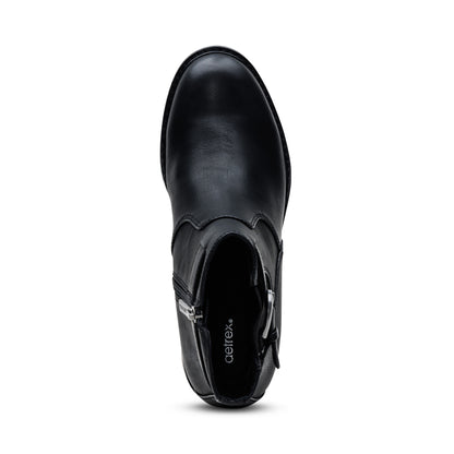 Layla Size Zip Boot  #color_black
