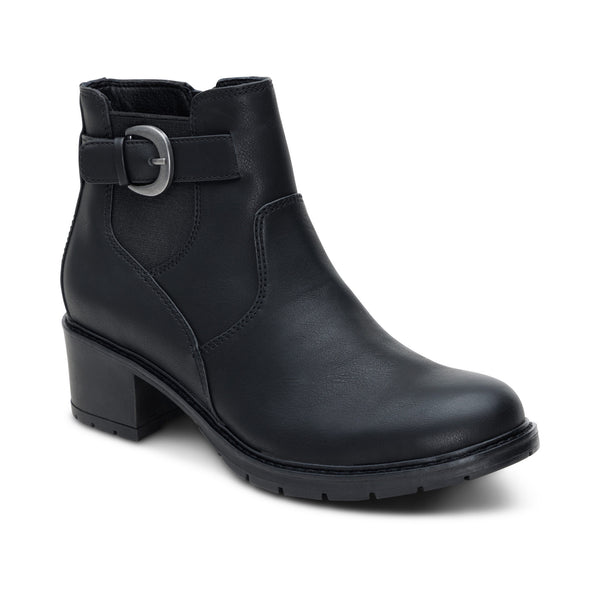 Layla Side Zip Boot - Black – aetrex