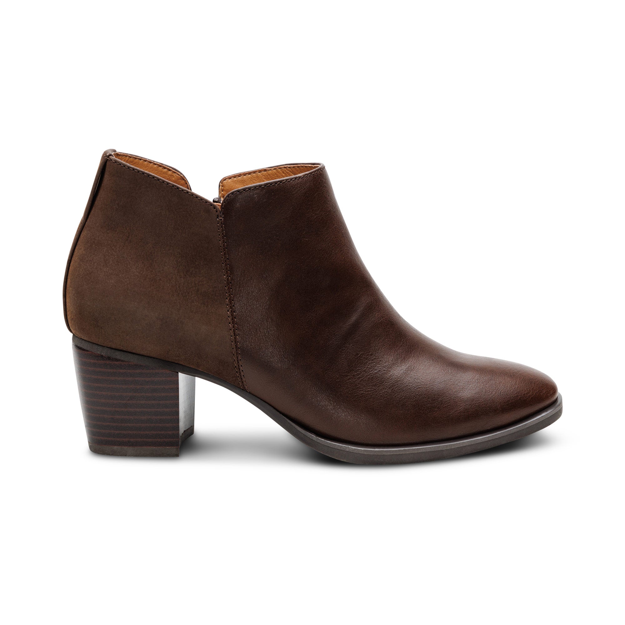 Victoria Short Bootie #color_dark brown