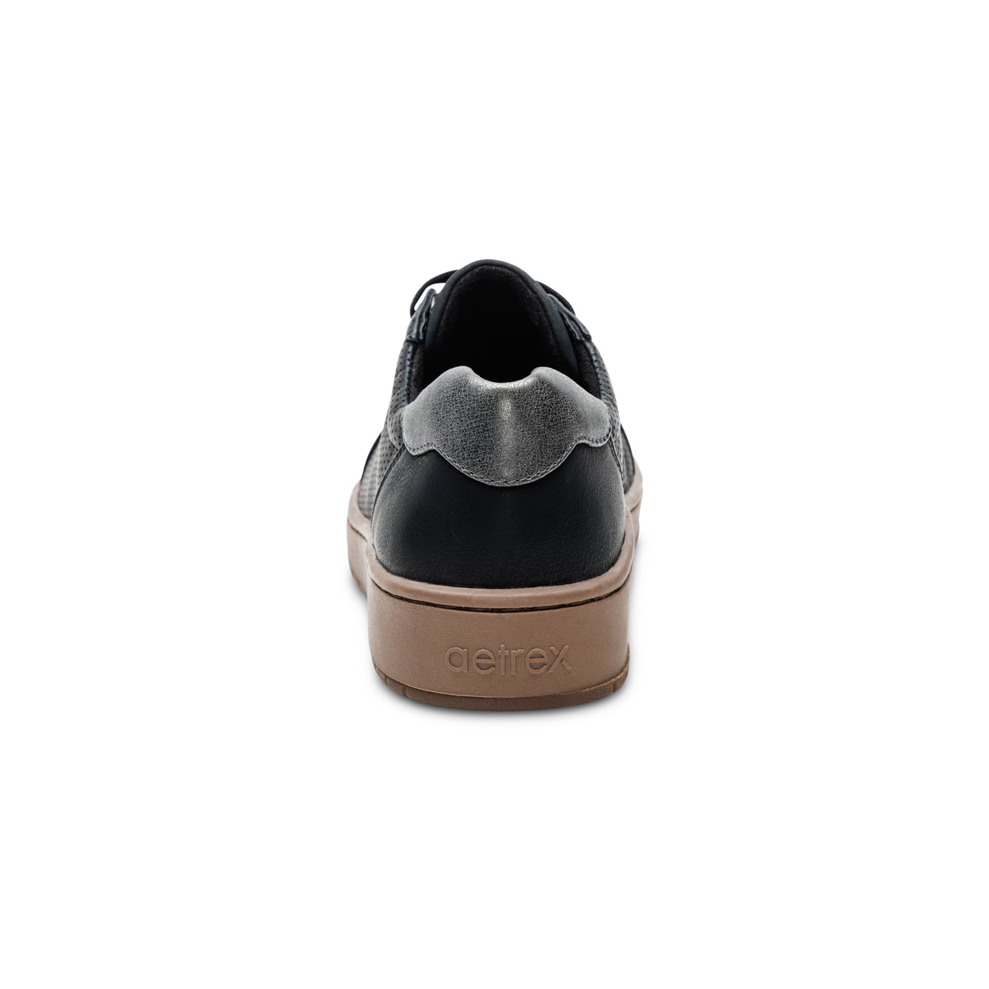 Michaela Lace-Up Sneaker Rear Angle #color_black/brown