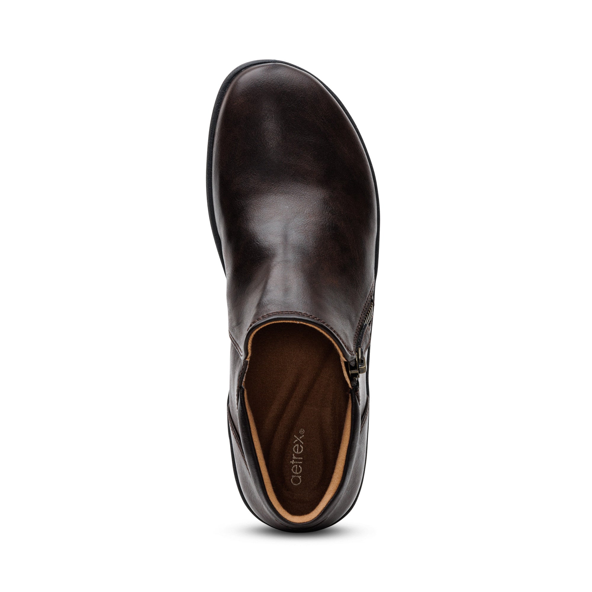 Bridget Ankle Boot Top Angle #color_dark brown
