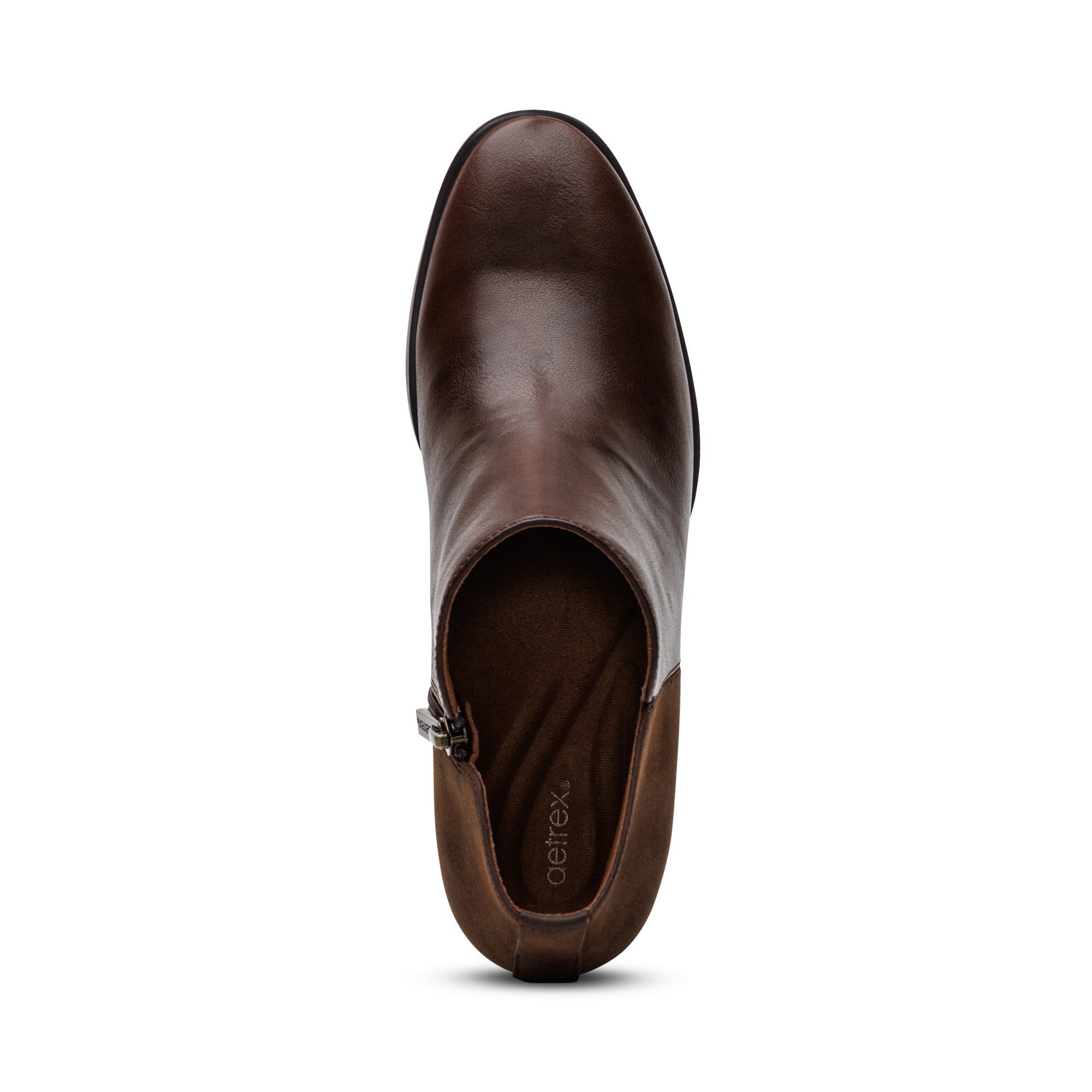 Victoria Short Bootie - Dark Brown – aetrex