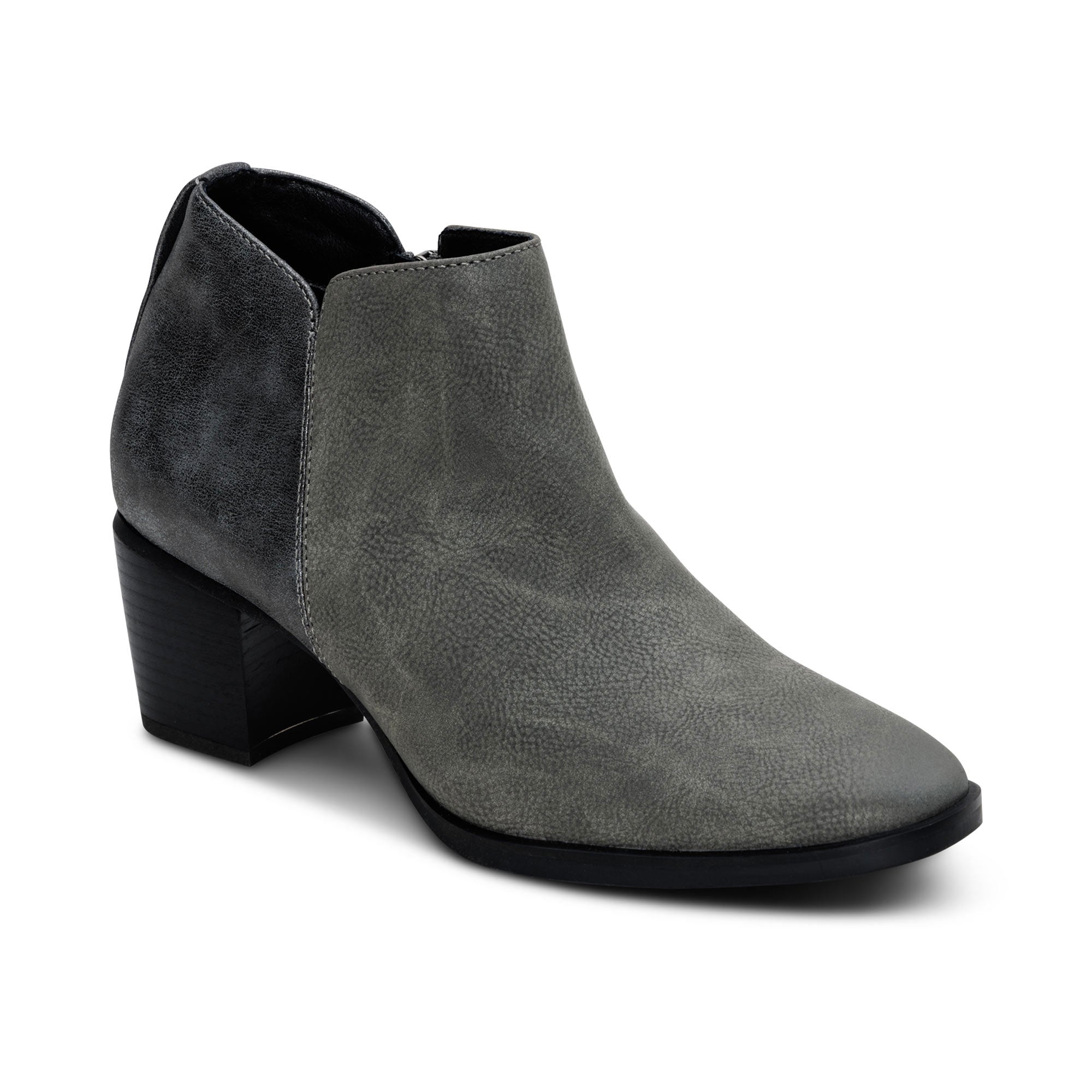 Victoria Short Bootie #color_charcoal