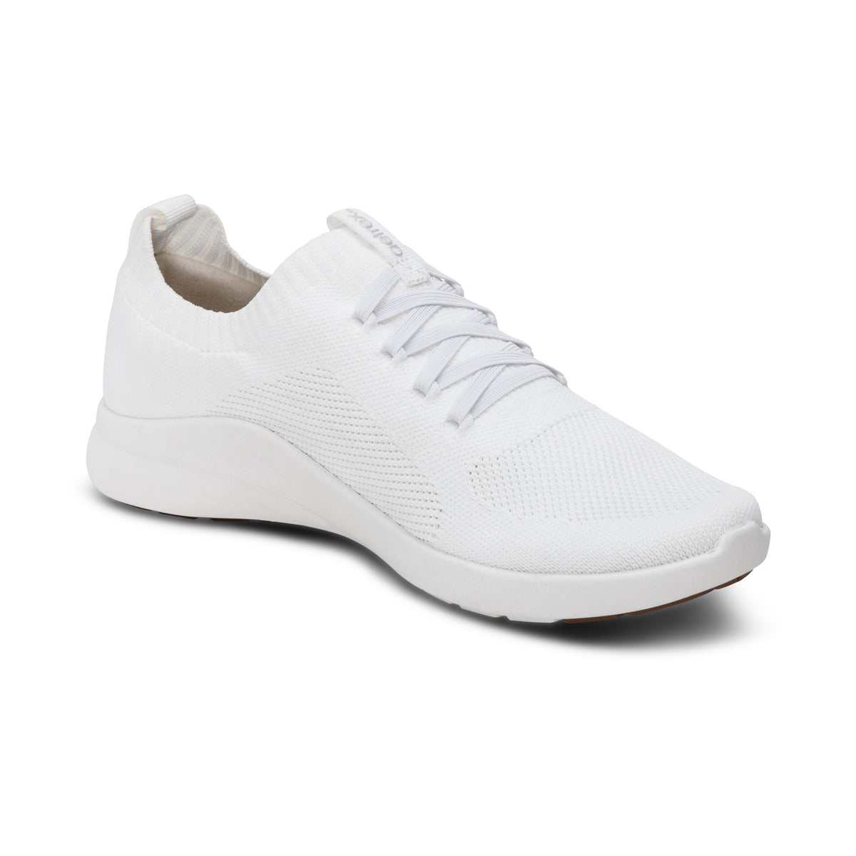 APL White Slip-On Knit Sneakers with Elastic Band The CV Sport Ariya Textured Knit Slip On Sneaker | Shoes For All main image 3
