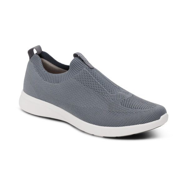 ATM Anthony‎ Thomas Melillo Shoes Men\'s 12 Gray Black Slip-On Round Toe Comfort ATM Anthony Tomas Melillo slip shoes with rubber soleon  main image 3