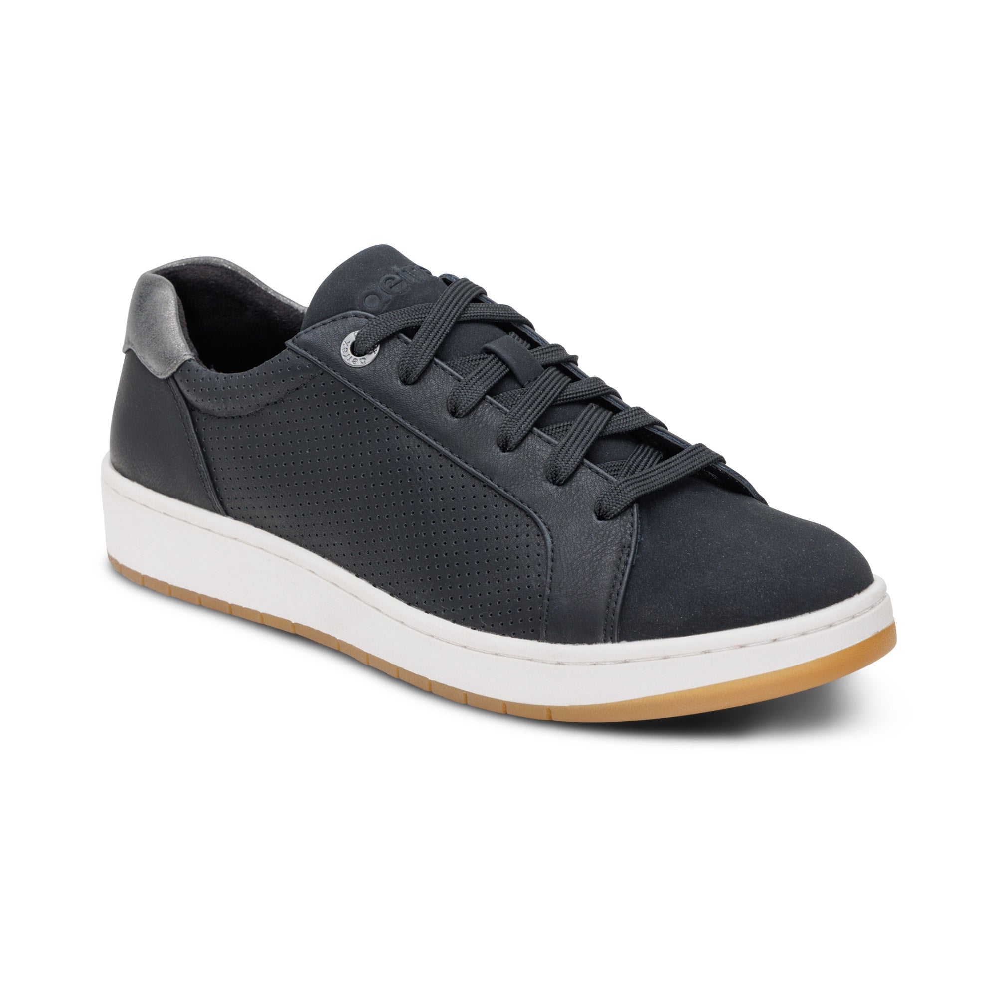 Michaela Lace-Up Sneaker - Black – aetrex