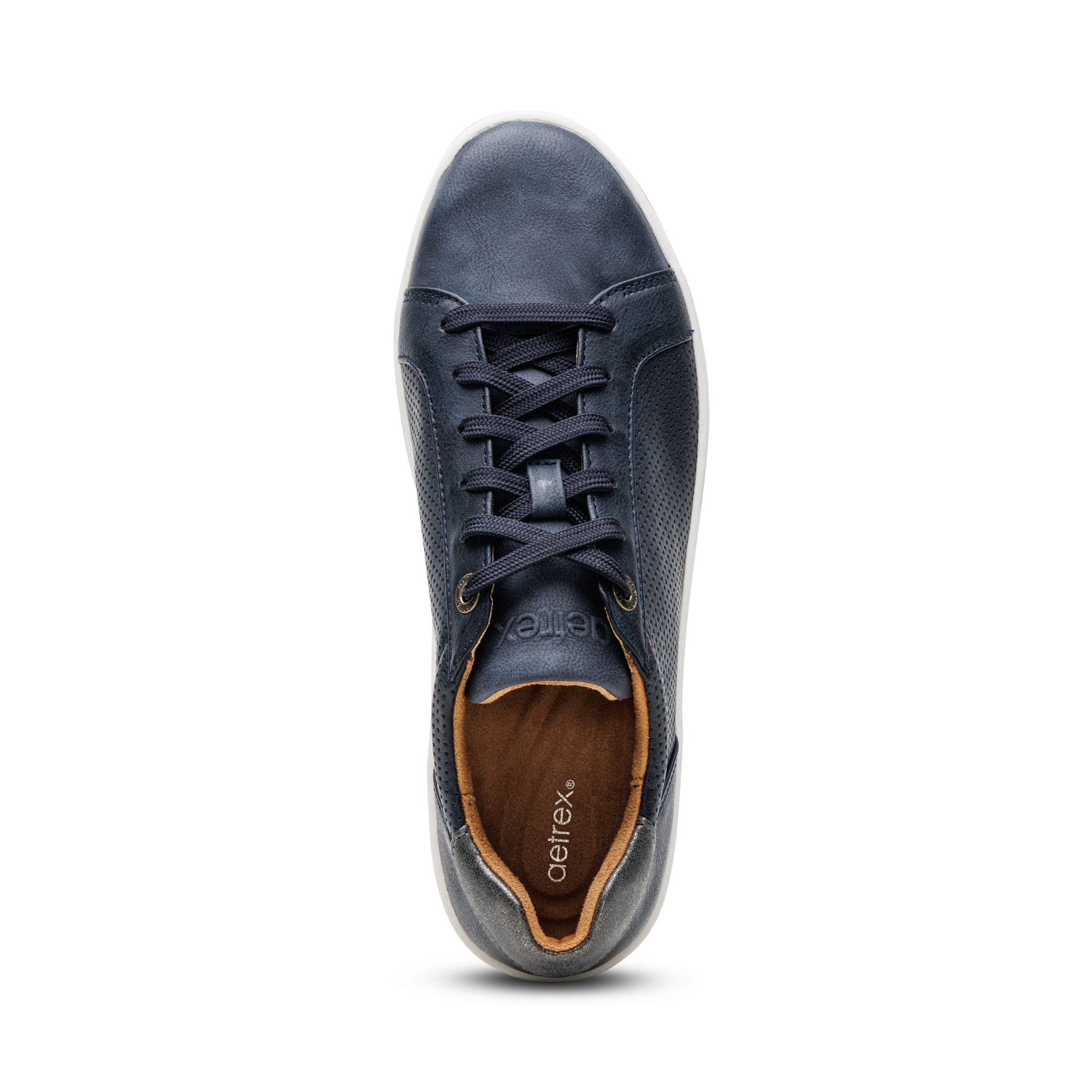 Michaela Lace-Up Sneaker - Navy – aetrex