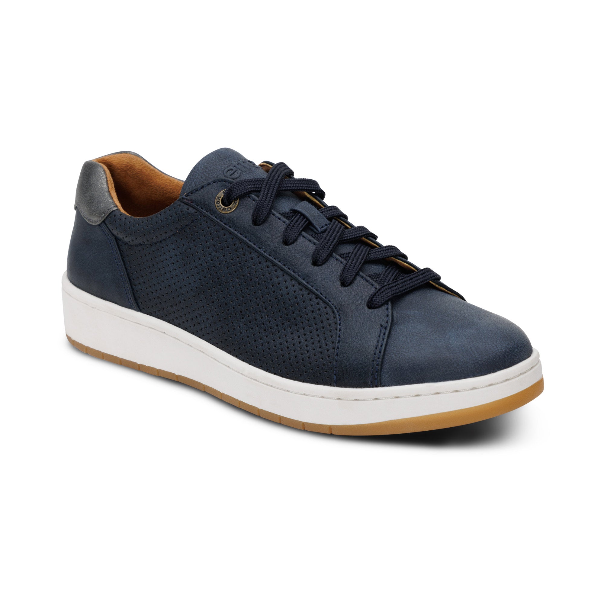 Michaela Lace-Up Sneaker - Navy – aetrex
