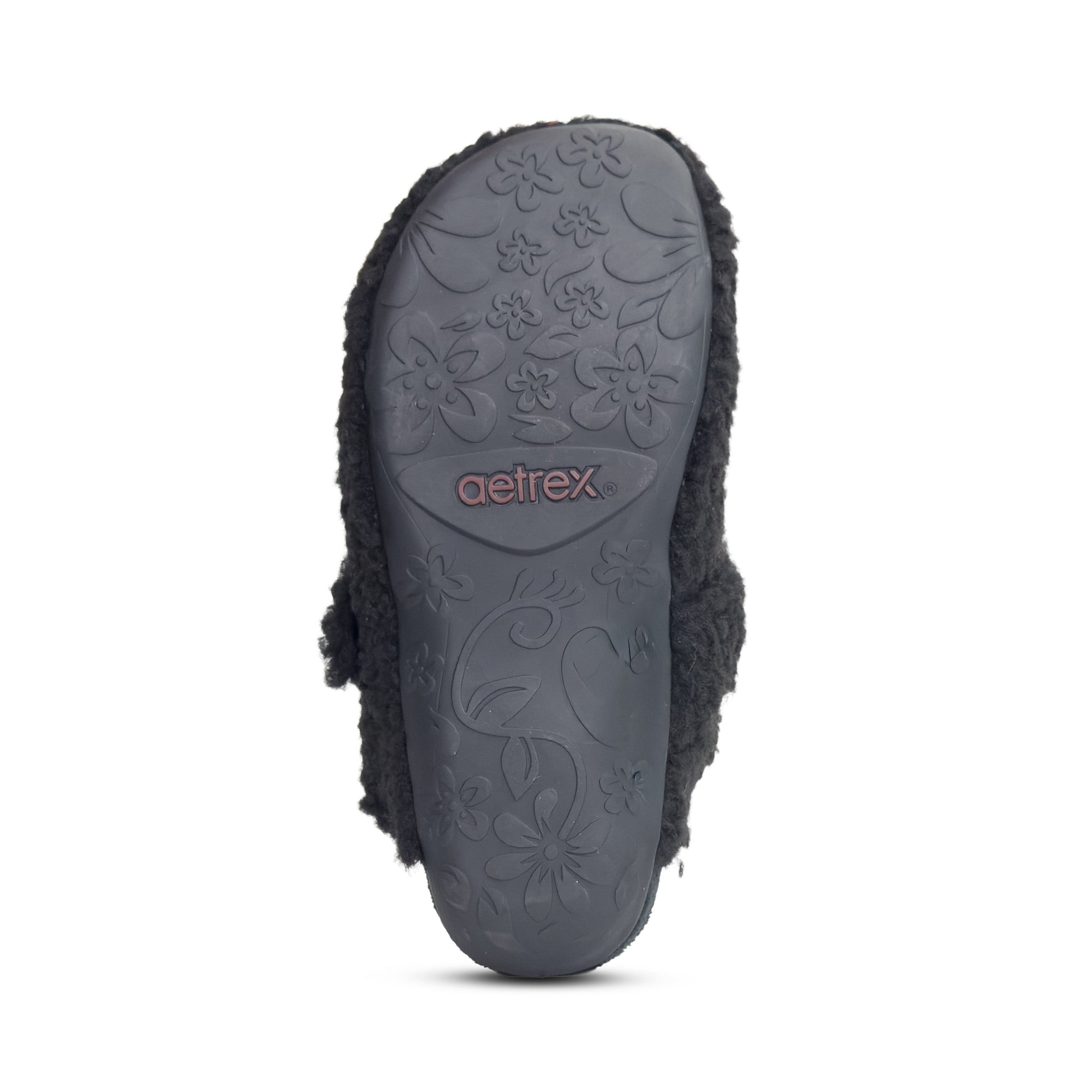 Mia Arch Support Slipper bottom Angle #color_black