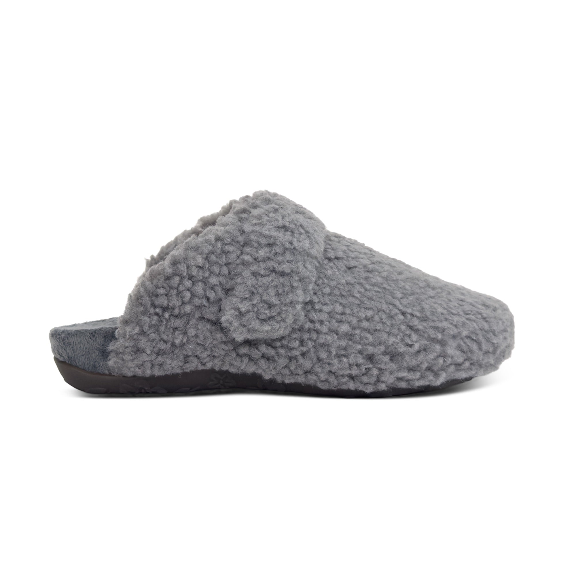 Mia Arch Support Slipper right Angle #color_charcoal