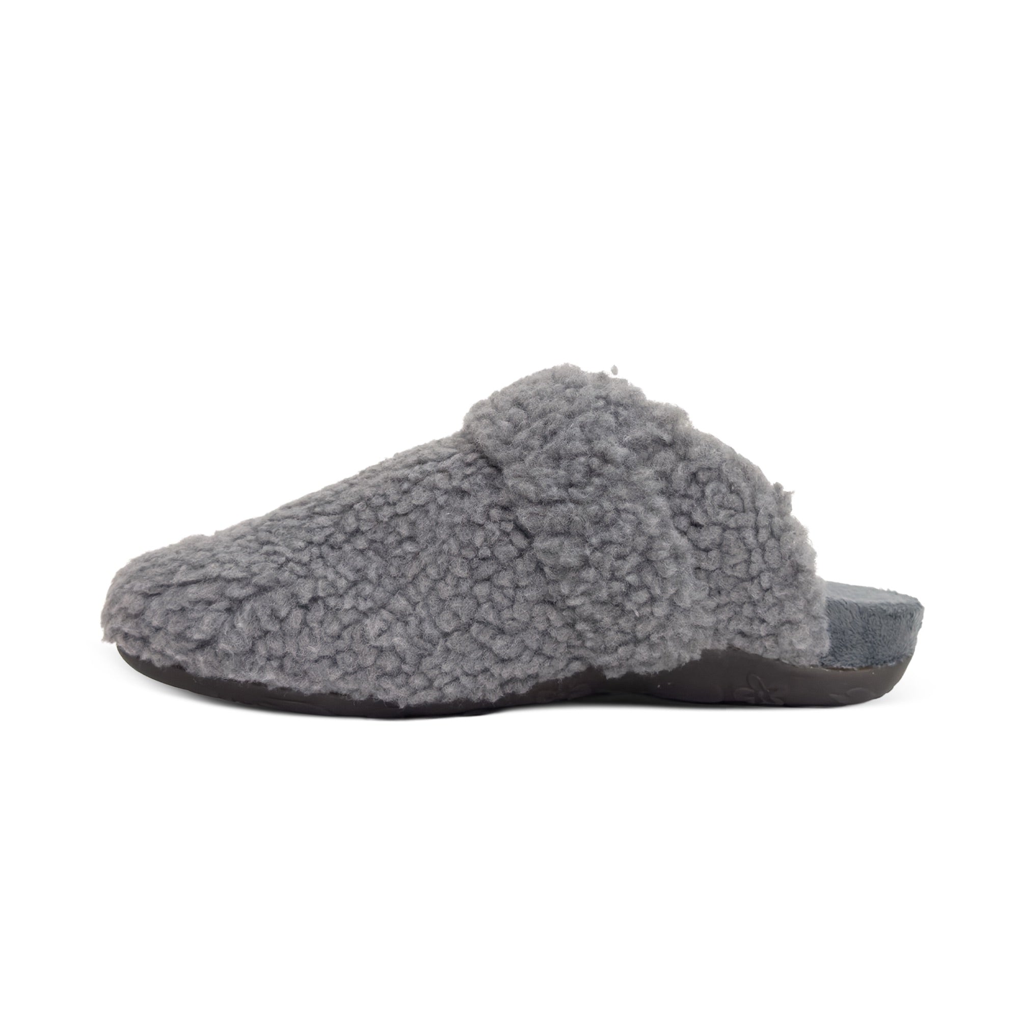 Mia Arch Support Slipper left Angle #color_charcoal
