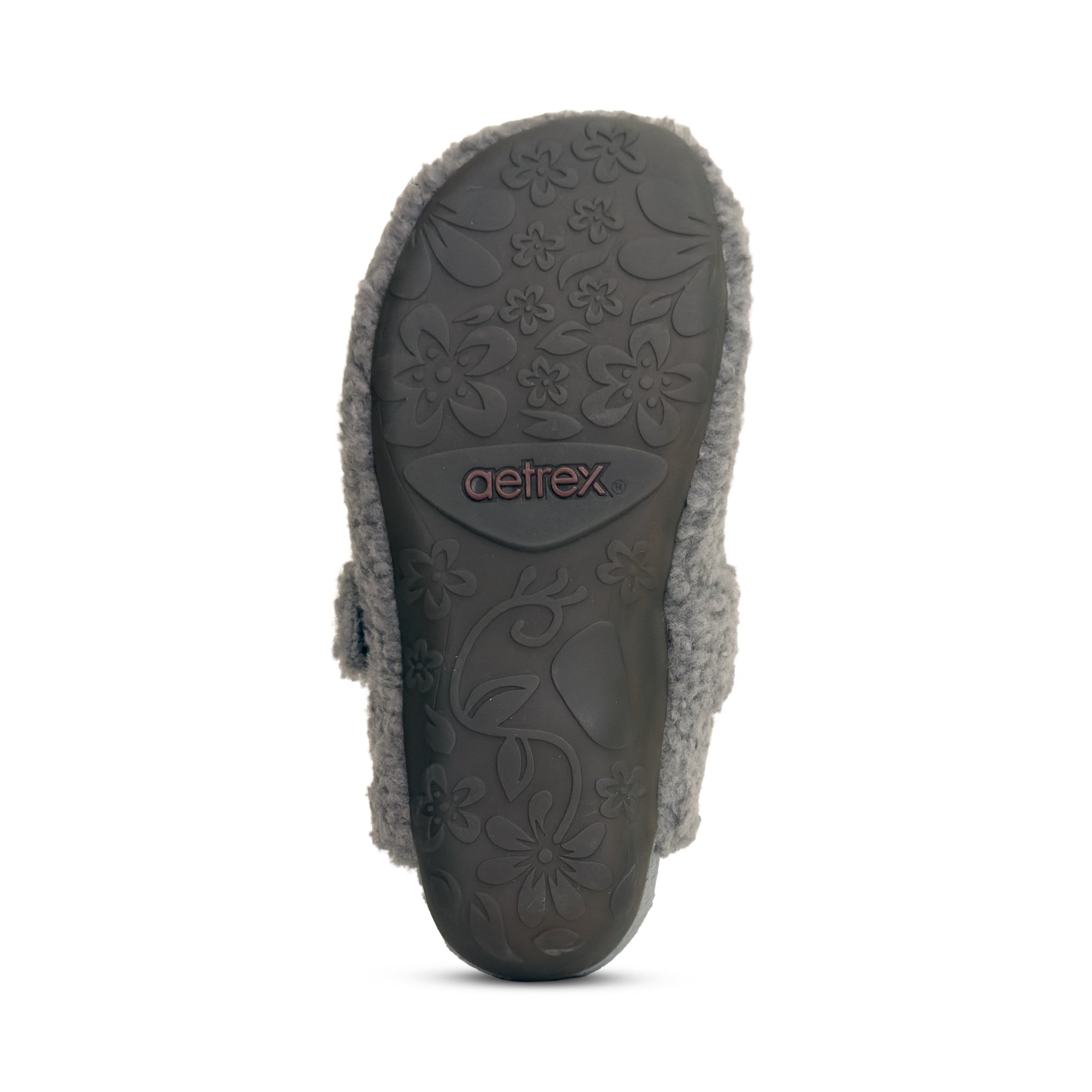 Mia Arch Support Slipper bottom Angle #color_charcoal