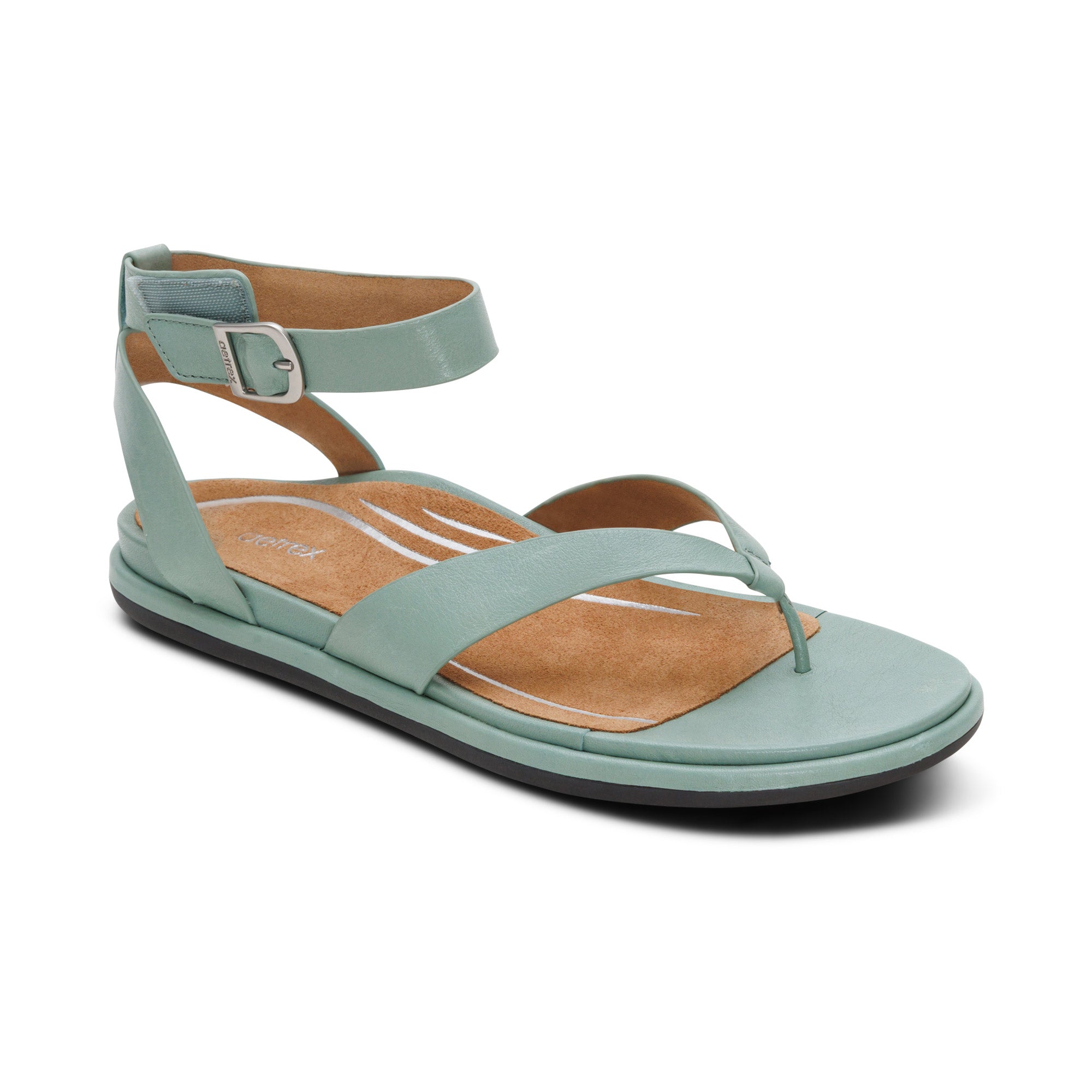 アリエル Kendall Arch Support Thong Sandal - Sage – aetrex