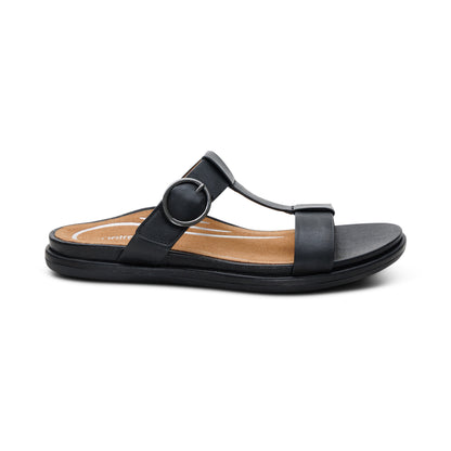 Blaire Adjustable Slide Sandal #color_black