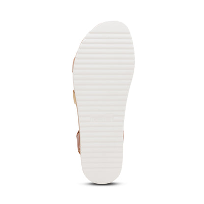 Aria Adjustable Double Band Sandal #color_sand multi