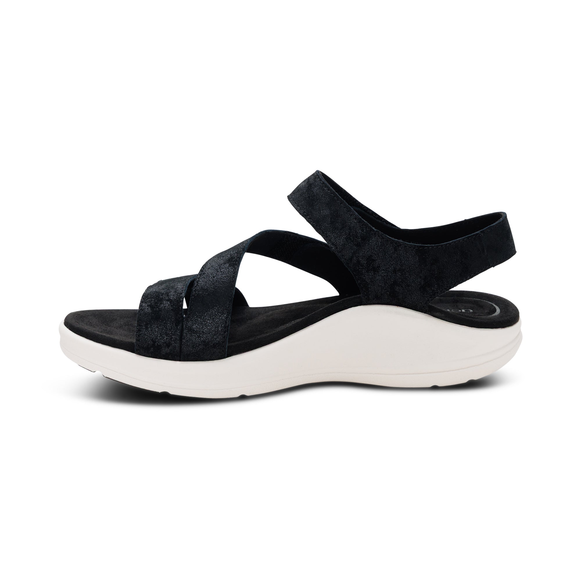 Savannah Adjustable Quarter Strap Sandal #color_black