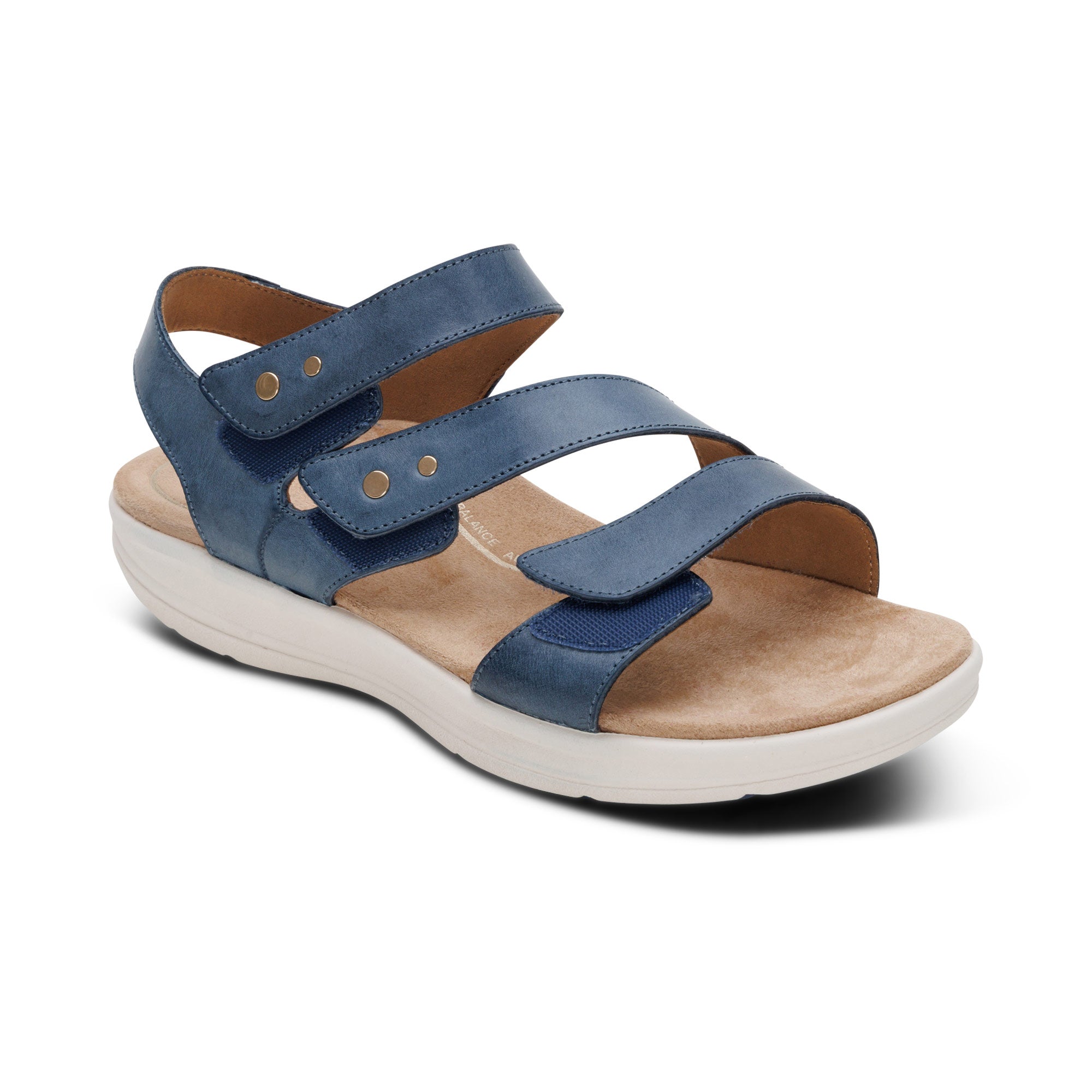 Savannah Adjustable Quarter Strap Sandal - Hazy Blue – aetrex