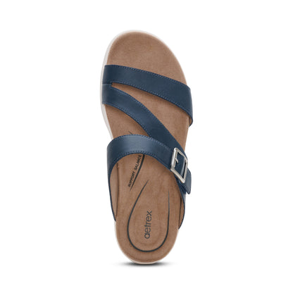 Jenny Adjustable Slide Sandal #color_navy