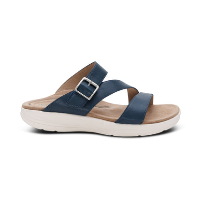 Jenny Adjustable Slide Sandal #color_navy