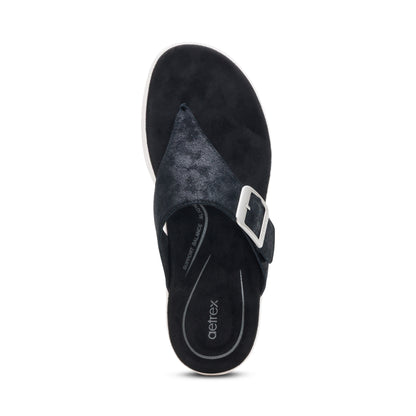 Donna Adjustable Thong Sandal #color_black