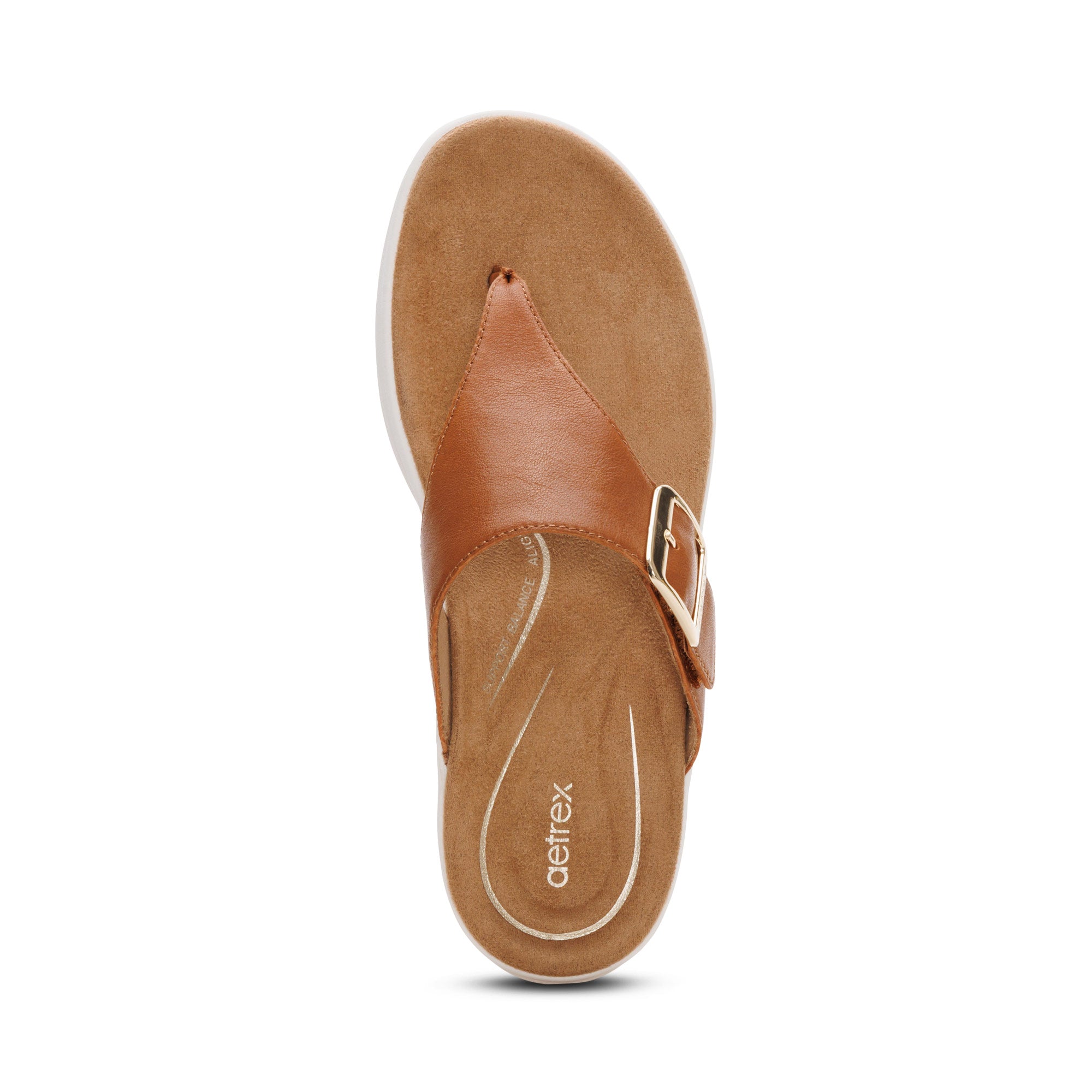 Donna Adjustable Thong Sandal - Cognac – aetrex