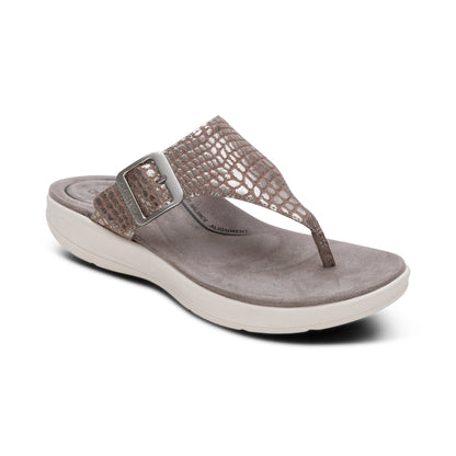 Donna Adjustable Thong Sandal Catalog Angle #color_pewter metallic
