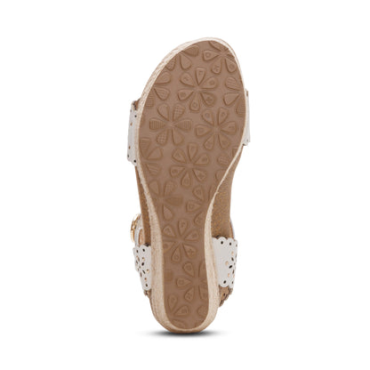 Sydney Quarter Strap Espadrille Wedge #color_ivory cutout