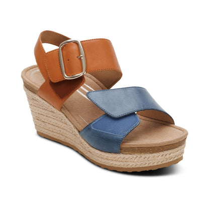 Ashley Arch Support Wedge #color_hazy blue multi