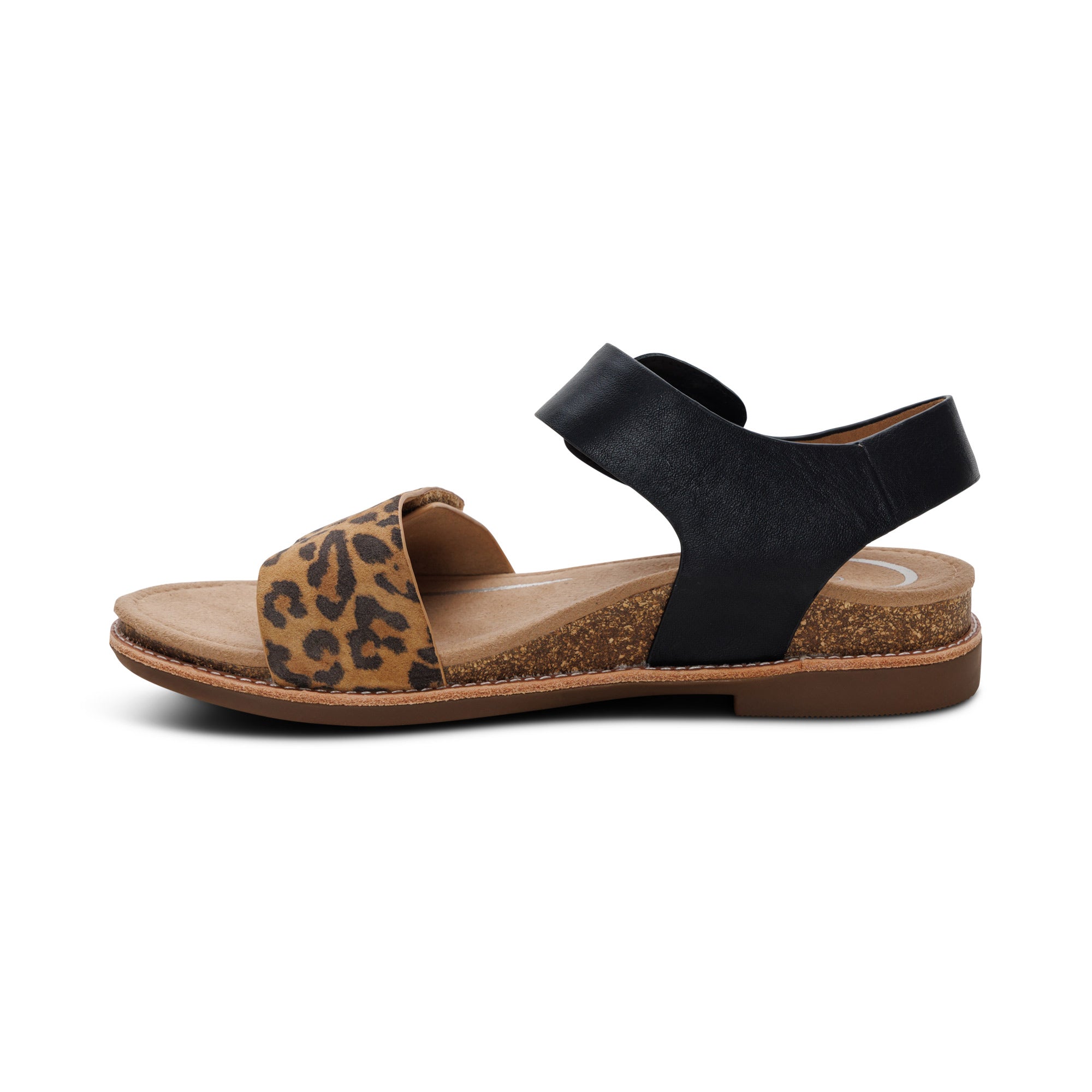 Claire Quarter Strap Sandal - Leopard – aetrex