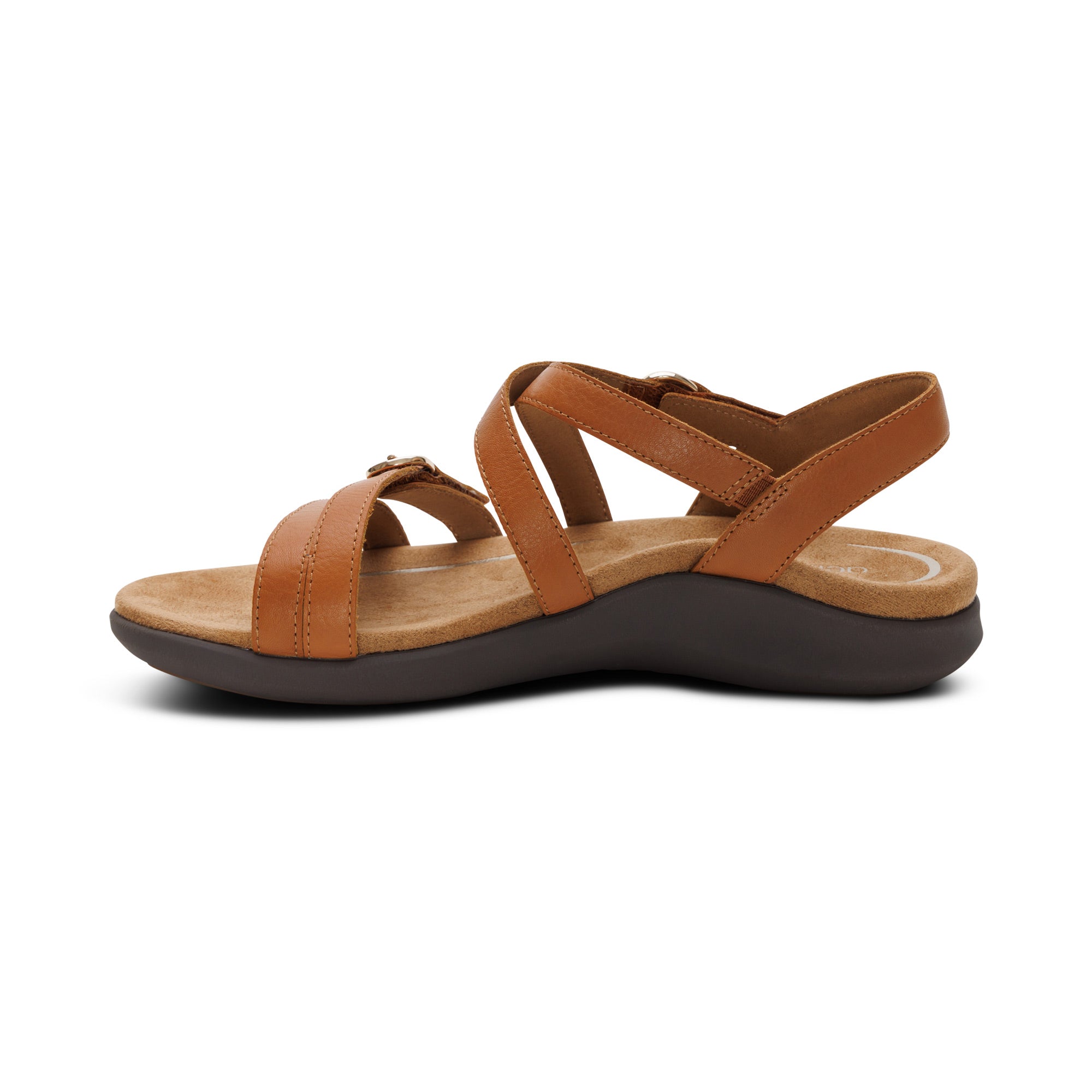 Hadley Adjustable Quarter Strap Sandal - Ginger – aetrex