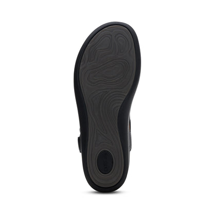Tracey Adjustable Thong Sandal #color_black