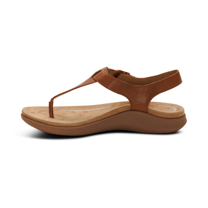 Tracey Adjustable Thong Sandal #color_cognac