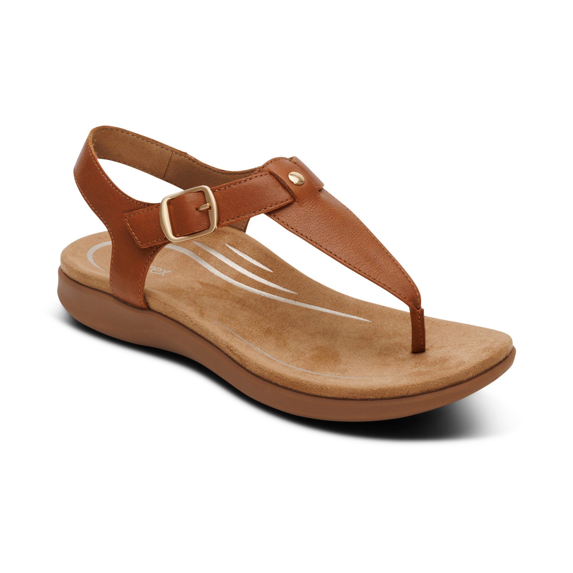Tracey Adjustable Thong Sandal #color_cognac