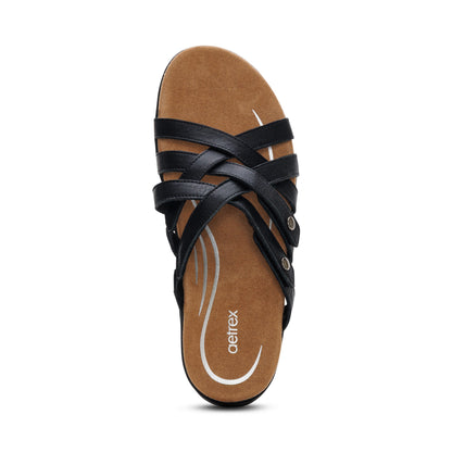 Kasey Adjustable Slide Sandal #color_black